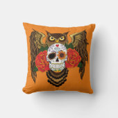 砂糖スカルバラフクロウ クッション (正面)