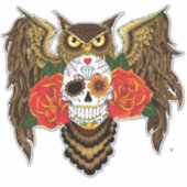 砂糖スカルバラフクロウ シール (正面)