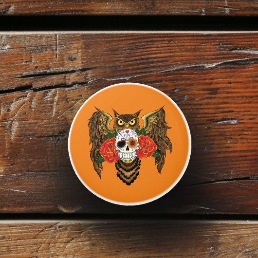 砂糖スカルバラフクロウ セラミックノブ