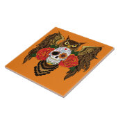 砂糖スカルバラフクロウ タイル (側面)