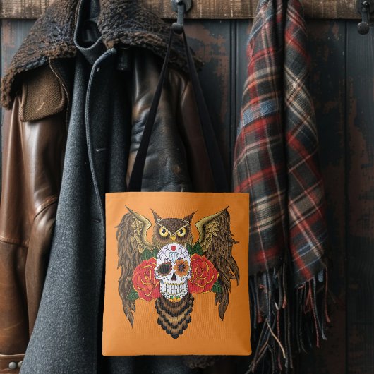 砂糖スカルバラフクロウ トートバッグ