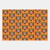 砂糖スカルバラフクロウ ラッピングペーパーシート (正面3)