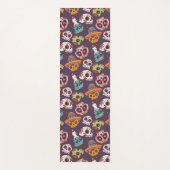砂糖スカルパターン、カラフル、死者の日 ヨガマット (正面)