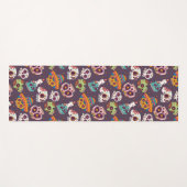 砂糖スカルパターン、カラフル、死者の日 ヨガマット (正面(横))