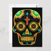 砂糖スカルフルカラー ポストカード (正面/裏面)