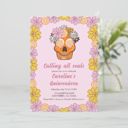 砂糖スカルフローラキンセアニェラ 招待状 (スタンド正面)