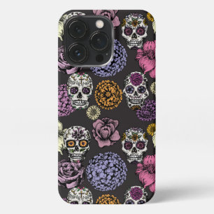 砂糖スカルブラックiPhone 13 Proケース iPhone 13 Proケース