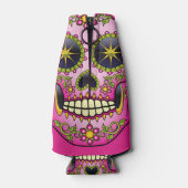 砂糖スカルマゼンタフローラ ボトルクーラー (裏面)