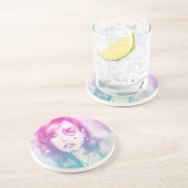 砂糖スカルメイクアップガール、サンドストーンコースター コースター (側面)