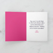 砂糖スカルメキシカンフラワーハッピーCinco de Mayo シーズンカード (内部)