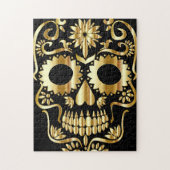砂糖スカルメキシコの死んだ文化芸術の日 ジグソーパズル (縦)