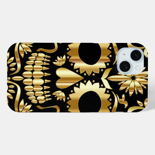 砂糖スカルメキシコの死んだ文化芸術の日 Case-Mate iPhoneケース (裏面 (横))