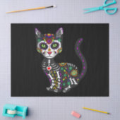 砂糖スカルメキシコ猫ハロウィーンの日 薄葉紙 (クラフト)