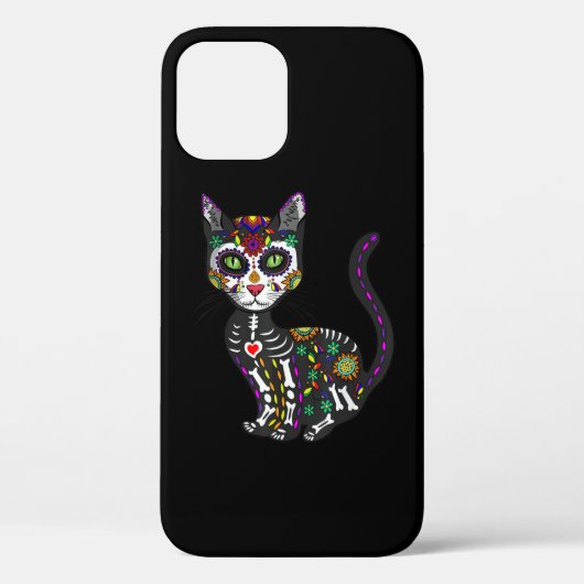 砂糖スカルメキシコ猫ハロウィーンの死の日 Case-Mate iPhoneケース (裏面)