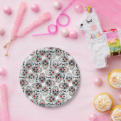 砂糖スカルメキシコ誕生日ウェディングパーティープレート ペーパープレート (パーティー)