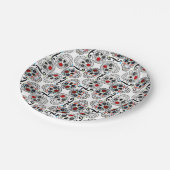 砂糖スカルメキシコ誕生日ウェディングパーティープレート ペーパープレート (アングル)