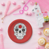 砂糖スカルメキシスペインのコ骨格パーティー ペーパープレート (パーティー)