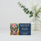 砂糖スカルユニーク店Etsy 名刺 (スタンド正面)