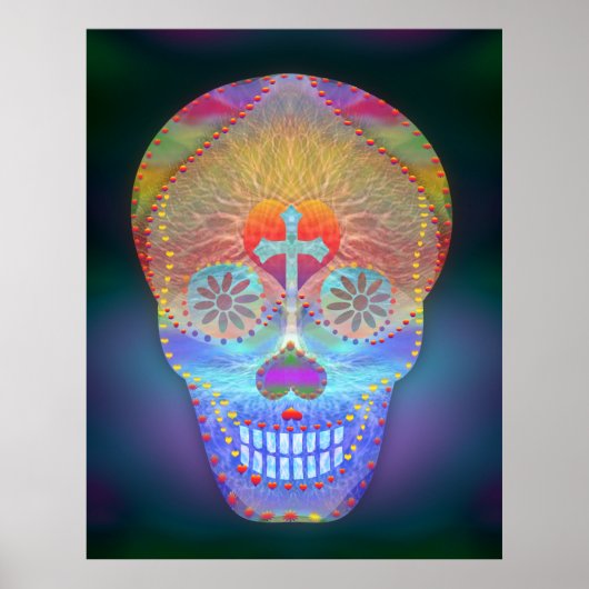 砂糖スカルレインボーデイ・オブ・ザ・デッド ポスター (正面)