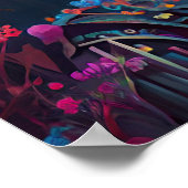 砂糖スカルロボット女性の死の日 ポスター (角)