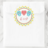 砂糖スカル丸シール ラウンドシール (バッグ)