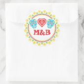 砂糖スカル丸シール ラウンドシール (バッグ)