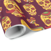 砂糖スカル包装紙 ラッピングペーパー (ロールコーナー)