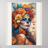 砂糖スカル化粧 ポスター (正面)