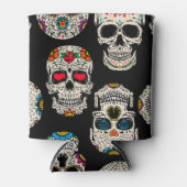 砂糖スカル印刷クーラーボックス 缶クーラー (正面)