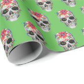 砂糖スカル及びライト包装紙 ラッピングペーパー (ロールコーナー)