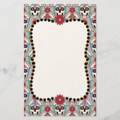 砂糖スカル図 便箋 (正面)