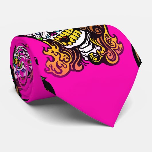 砂糖スカル女 ネクタイ (ロール)