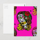 砂糖スカル女 ポストカード (正面/裏面)