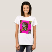 砂糖スカル女 Tシャツ (正面フル)