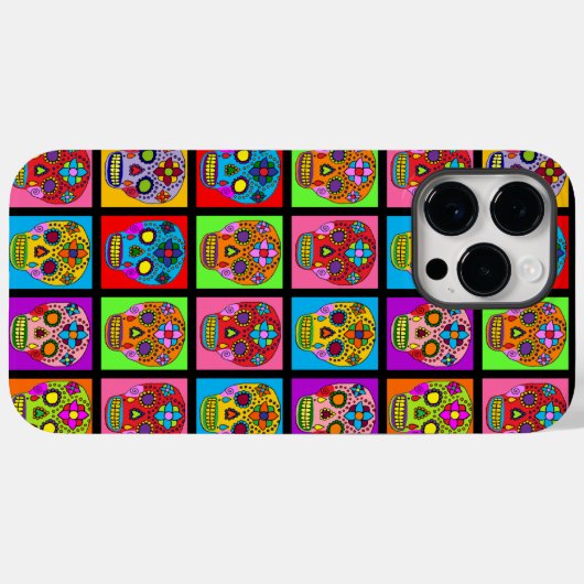 砂糖スカル広場 Case-Mate iPhoneケース (裏面 (横))