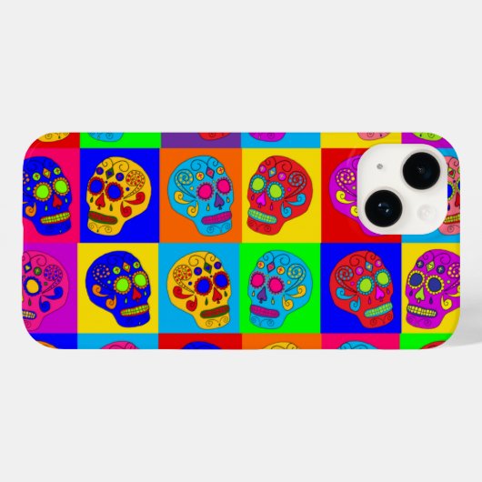 砂糖スカル広場 Case-Mate iPhoneケース (裏面 (横))