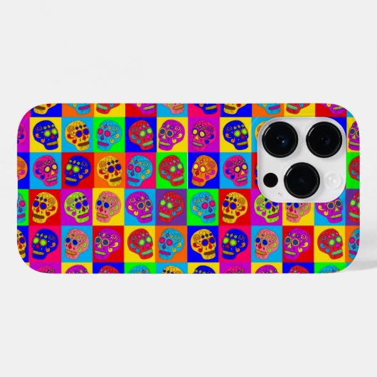 砂糖スカル広場 Case-Mate iPhoneケース (裏面 (横))
