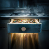 砂糖スカル恐ろしいと血を巻く威嚇 セラミックノブ