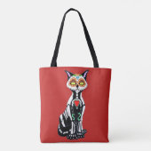 砂糖スカル猫 トートバッグ (裏面)