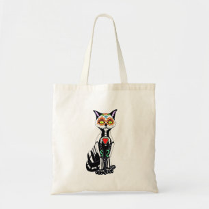 砂糖スカル猫 トートバッグ