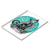 砂糖スカル猫 ノートブック (左側)