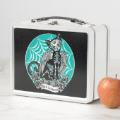 砂糖スカル猫 メタルランチボックス (インサイチュ)