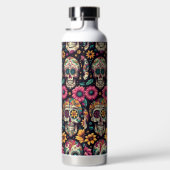 砂糖スカル花 ウォーターボトル (右面)