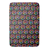 砂糖スカル花 バスマット (正面縦)