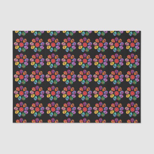 砂糖スカル花 薄葉紙 (正面)