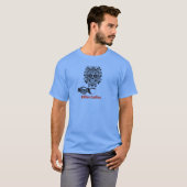 砂糖スカル飲みコーヒー Tシャツ (正面フル)