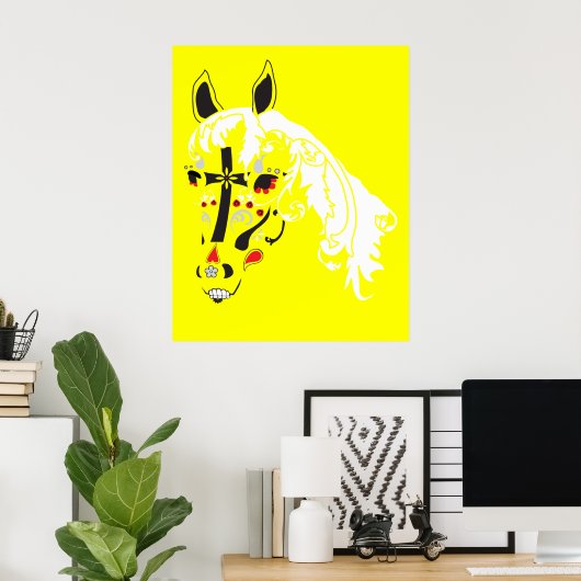 砂糖スカル馬 ポスター (ホームオフィス)