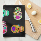 砂糖スカル キッチンタオル (四つ折り)