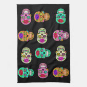 砂糖スカル キッチンタオル (縦)