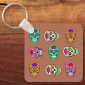 砂糖スカル キーホルダー (正面)